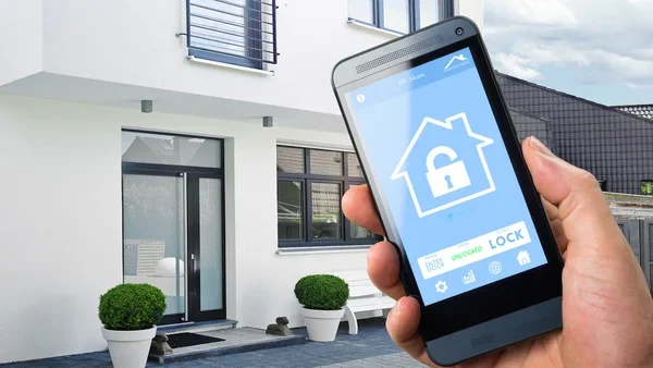 Smart home security app Stock Photo by ©aa-w 72351037